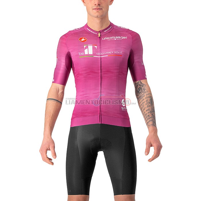 Abbigliamento Ciclismo Giro d'Italia Manica Corta 2022 Viola